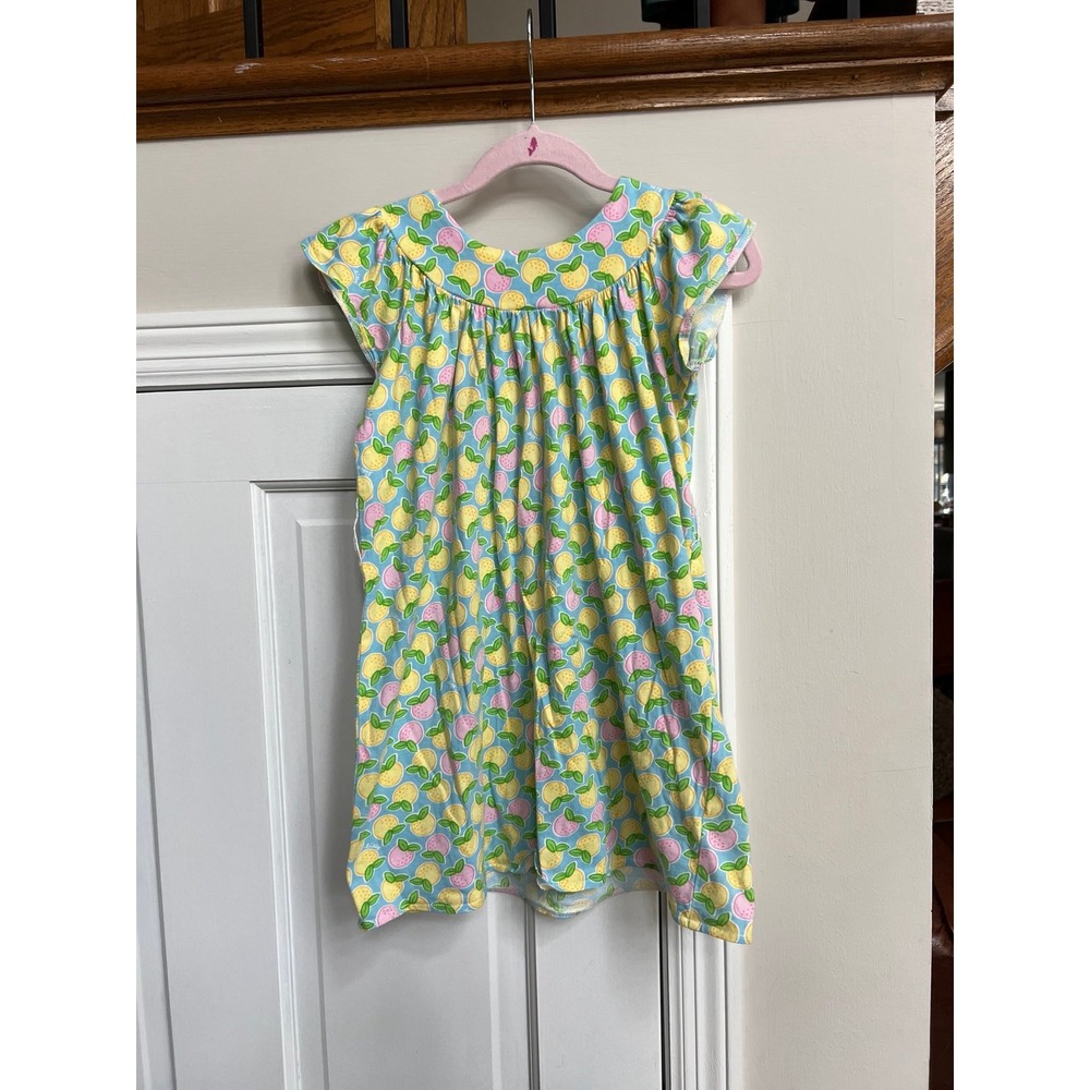 Lilly Pulitzer Green and Purple Geometric Tank Dress girls size 5